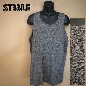 Steele Mottled Tank Top XL Gently worn Poly blend No fabric tag